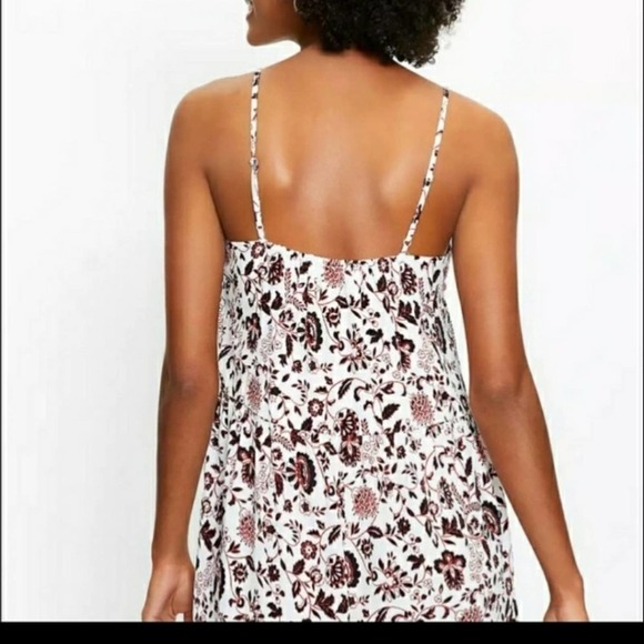 LOFT Vine Strappy Romper Whisper White Small Petite NWT - Picture 2 of 12